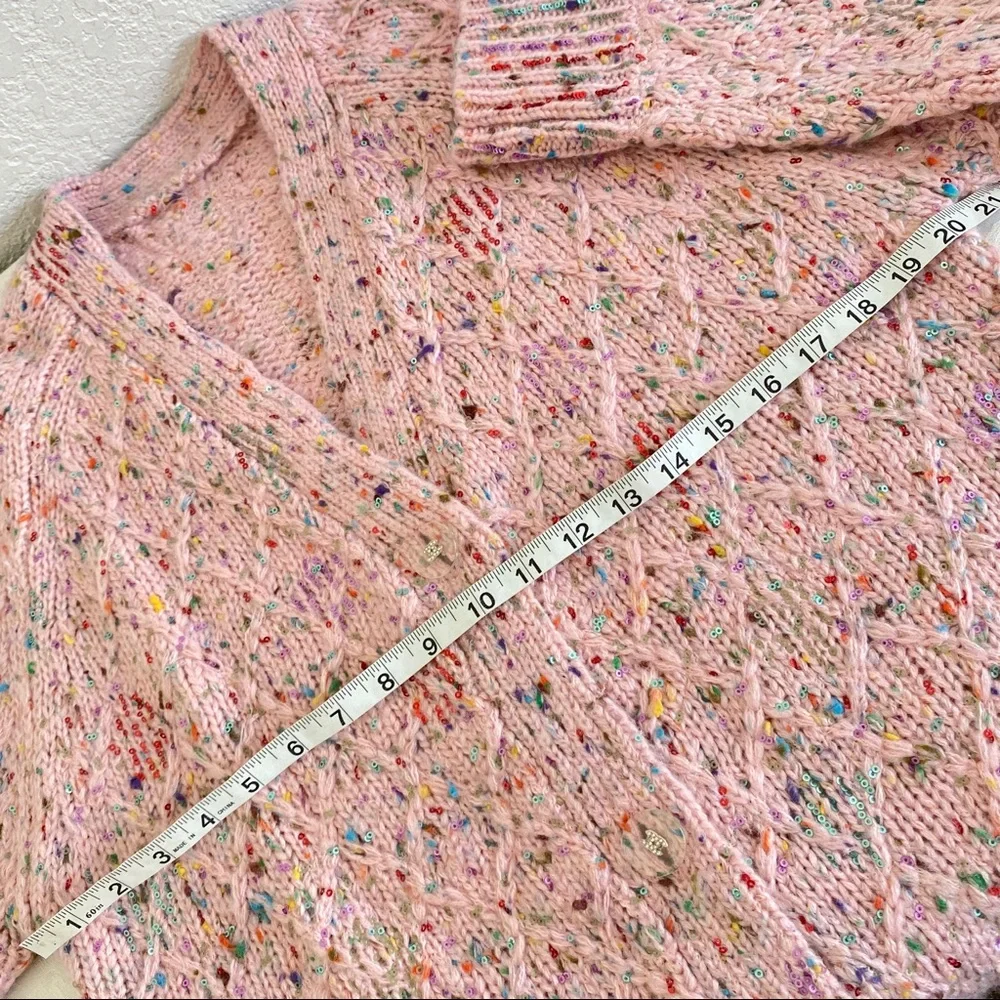 Chanel multicolor sequin sweater